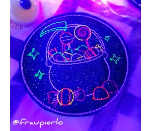 Stickserie ITH - Halloween Untersetzer